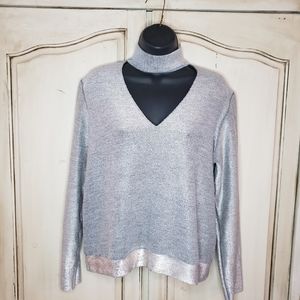 Stunning metallic sweater